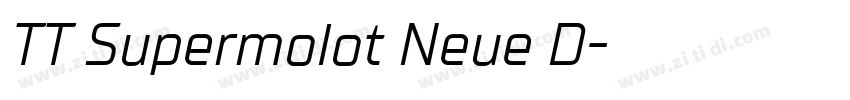 TT Supermolot Neue D字体转换